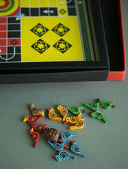 Handcrafted 2-in-1 Ludo and Snakes & Ladders Board Game - Reversible