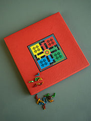 Handcrafted 2-in-1 Ludo and Snakes & Ladders Board Game - Reversible