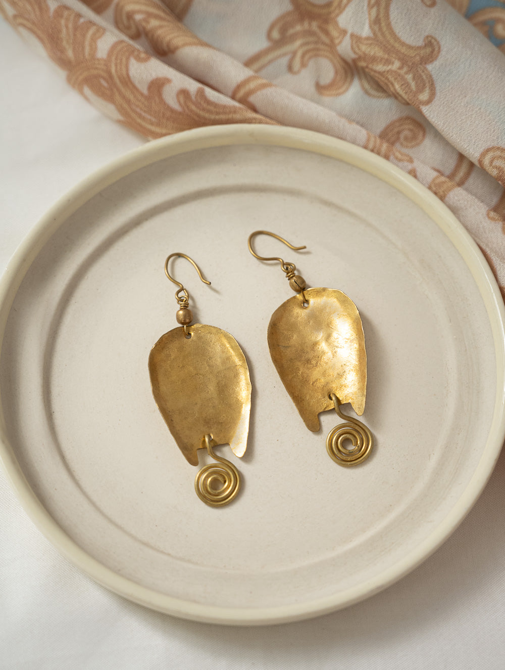 Handcrafted Brass Earrings - BanaPushpi
