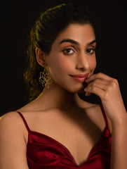 Handcrafted Brass Earrings - Kusuma