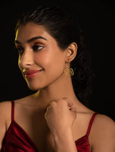 Load image into Gallery viewer, Handcrafted Brass Earrings - Metal Maze
