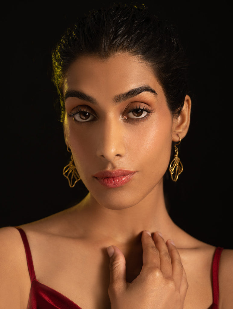 Handcrafted Brass Earrings - Patra