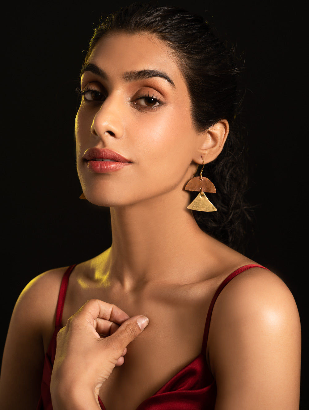 Handcrafted Brass Earrings - Taruja