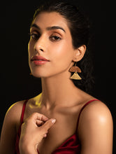 Load image into Gallery viewer, Handcrafted Brass Earrings - Taruja