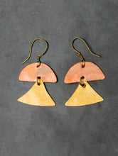 Load image into Gallery viewer, Handcrafted Brass Earrings - Taruja