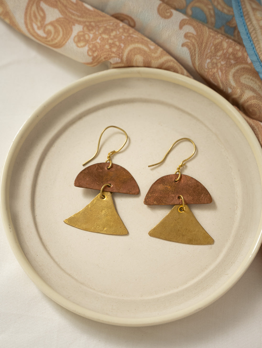 Handcrafted Brass Earrings - Taruja