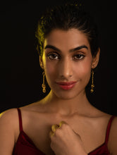 Load image into Gallery viewer, Handcrafted Brass Earrings - Vrittakshi