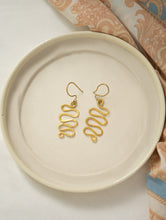 Load image into Gallery viewer, Handcrafted Brass Earrings -  Waves