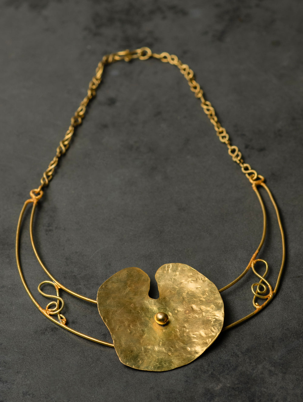 Load image into Gallery viewer, Handcrafted Brass Jewelry Set - Lily Plug (Set of Two)