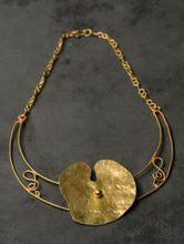 Load image into Gallery viewer, Handcrafted Brass Jewelry Set - Lily Plug (Set of Two)