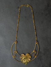 Load image into Gallery viewer, Handcrafted Brass Neckpiece - Araceae Pad 