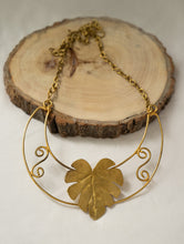 Load image into Gallery viewer, Handcrafted Brass Neckpiece - Araceae Pad 
