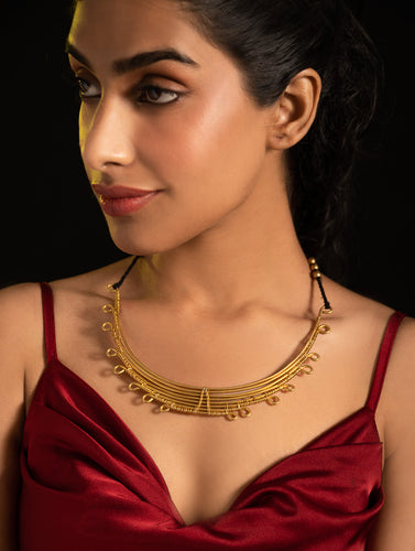 Handcrafted Brass Neckpiece - Tantika