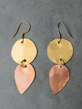 Load image into Gallery viewer, Handcrafted Brass &amp; Copper Earrings - Agnira