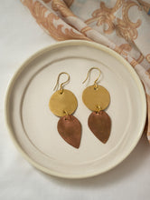 Load image into Gallery viewer, Handcrafted Brass &amp; Copper Earrings - Agnira