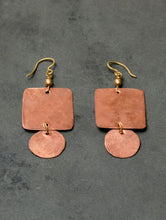 Load image into Gallery viewer, Handcrafted Brass &amp; Copper Earrings - Rohika