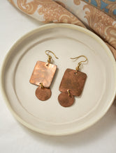 Load image into Gallery viewer, Handcrafted Brass &amp; Copper Earrings - Rohika