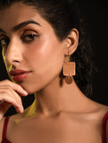 Handcrafted Brass & Copper Earrings - Rohika