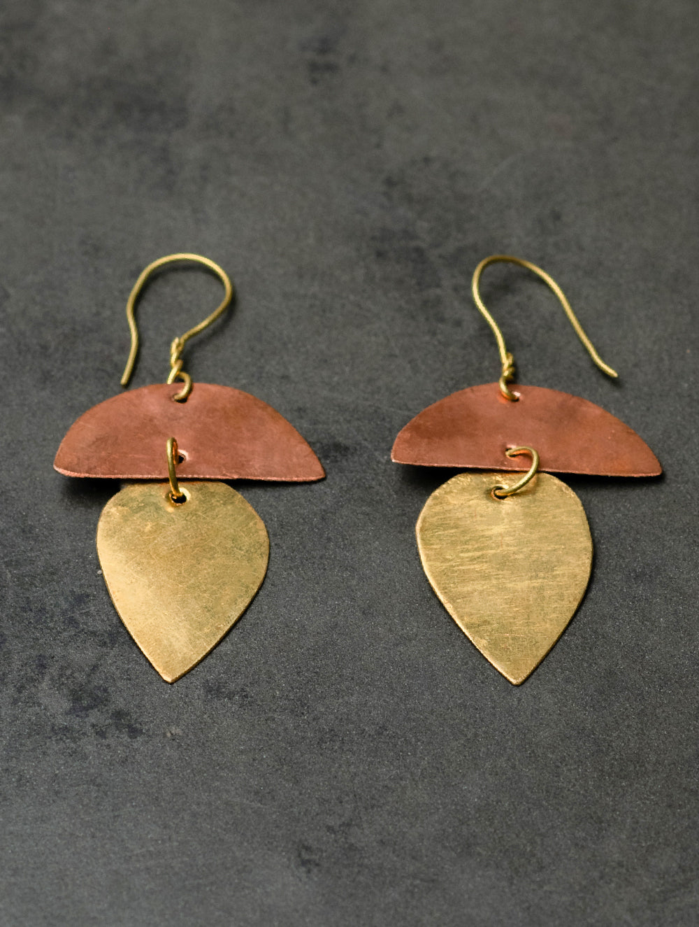 Load image into Gallery viewer, Handcrafted Brass &amp; Copper Jewelry Set - Tamaliya (Set of Two)