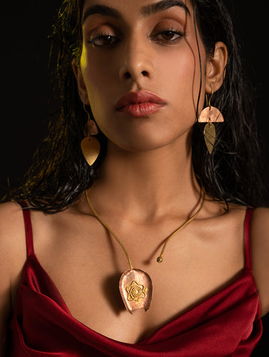 Handcrafted Brass & Copper Jewelry Set - Tamaliya (Set of Two)