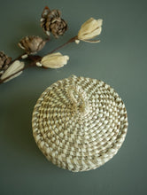 Load image into Gallery viewer, Handcrafted Cheend Kasa Round Utility Basket With Lid