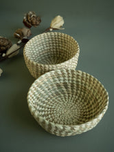 Load image into Gallery viewer, Handcrafted Cheend Kasa Utility Baskets (Set of 2) - Round