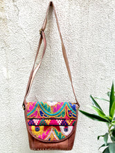 Load image into Gallery viewer, Handcrafted Jawaja Leather Bag with Embroidered Detail