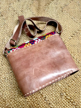 Load image into Gallery viewer, Handcrafted Jawaja Leather Bag with Embroidered Detail