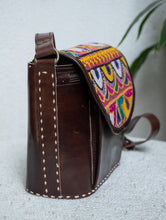 Load image into Gallery viewer, Handcrafted Jawaja Leather Sling Bag with Embroidered Detail