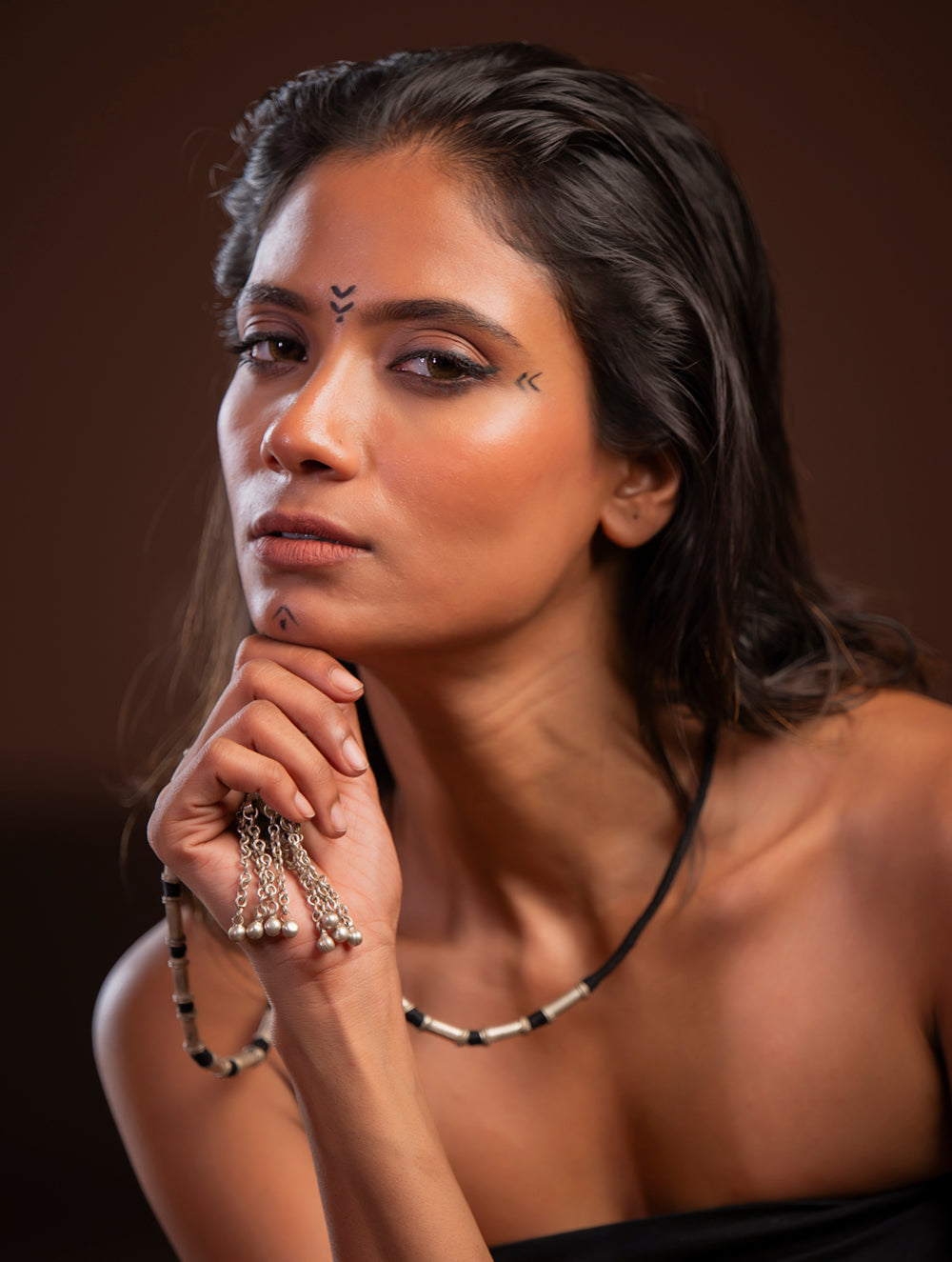 Handcrafted Lambani Tribal Craft Jewellery - Kappu Kuzhal