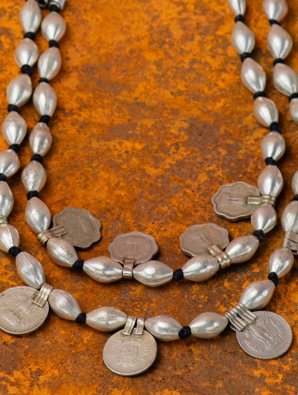 Load image into Gallery viewer, Handcrafted Lambani Tribal Craft Jewellery - Kasu M?l?