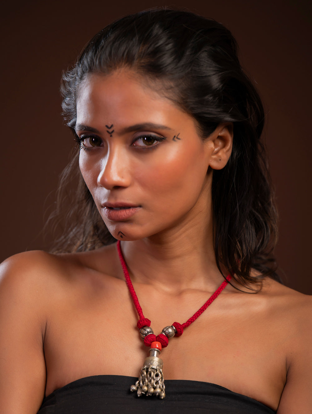 Load image into Gallery viewer, Handcrafted Lambani Tribal Craft Jewellery - Kesari Cascade
