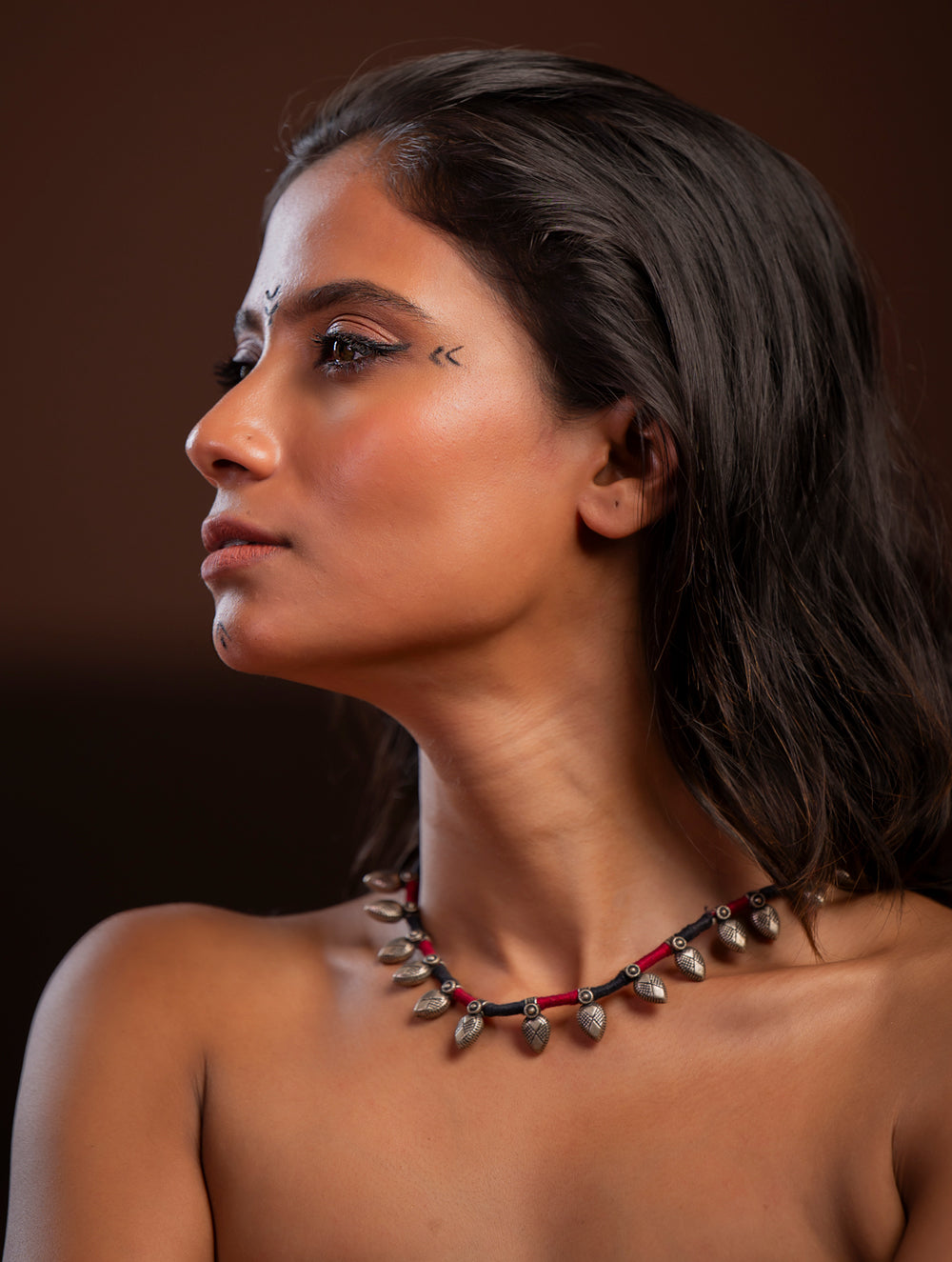 Handcrafted Lambani Tribal Craft Jewellery - Lal Chinha