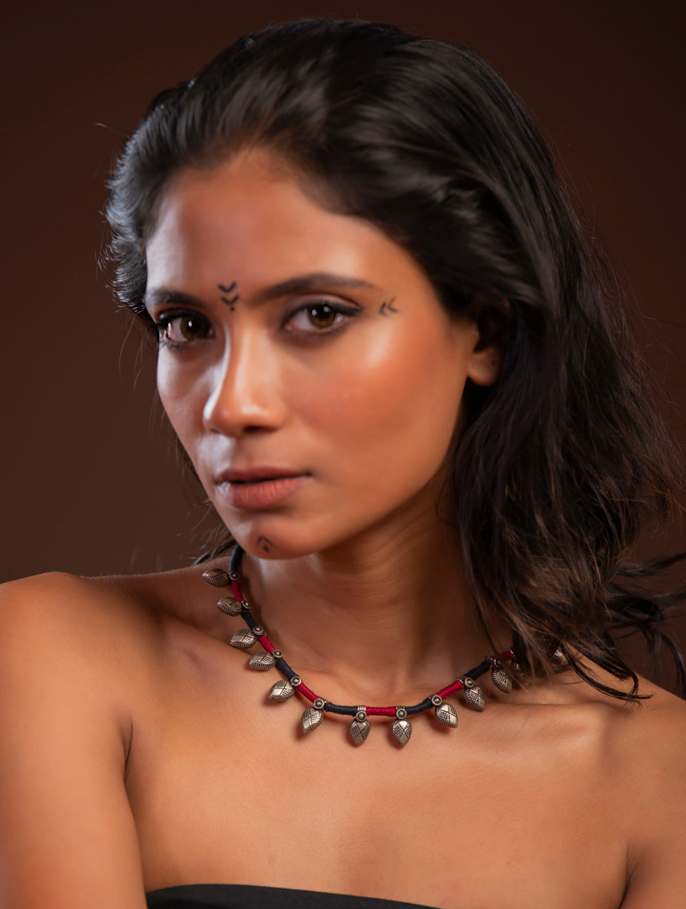 Handcrafted Lambani Tribal Craft Jewellery - Lal Chinha