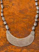 Load image into Gallery viewer, Handcrafted Lambani Tribal Craft Jewellery - Silver Crescent