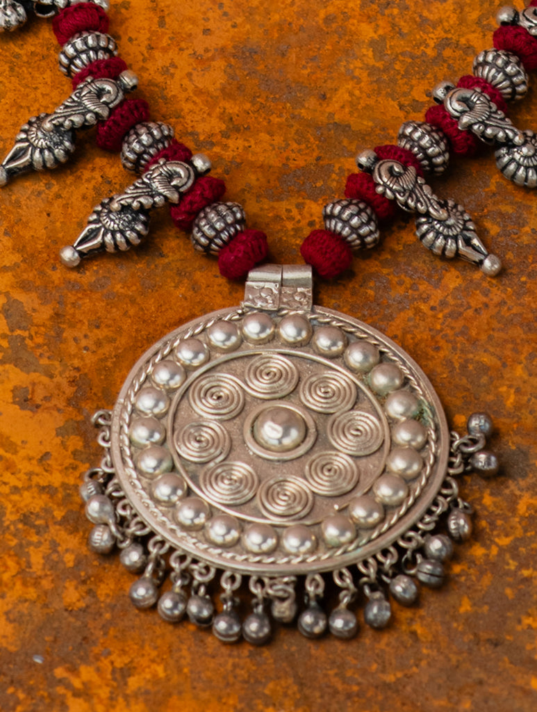 Handcrafted Lambani Tribal Craft Jewellery - Vrutta Mandala