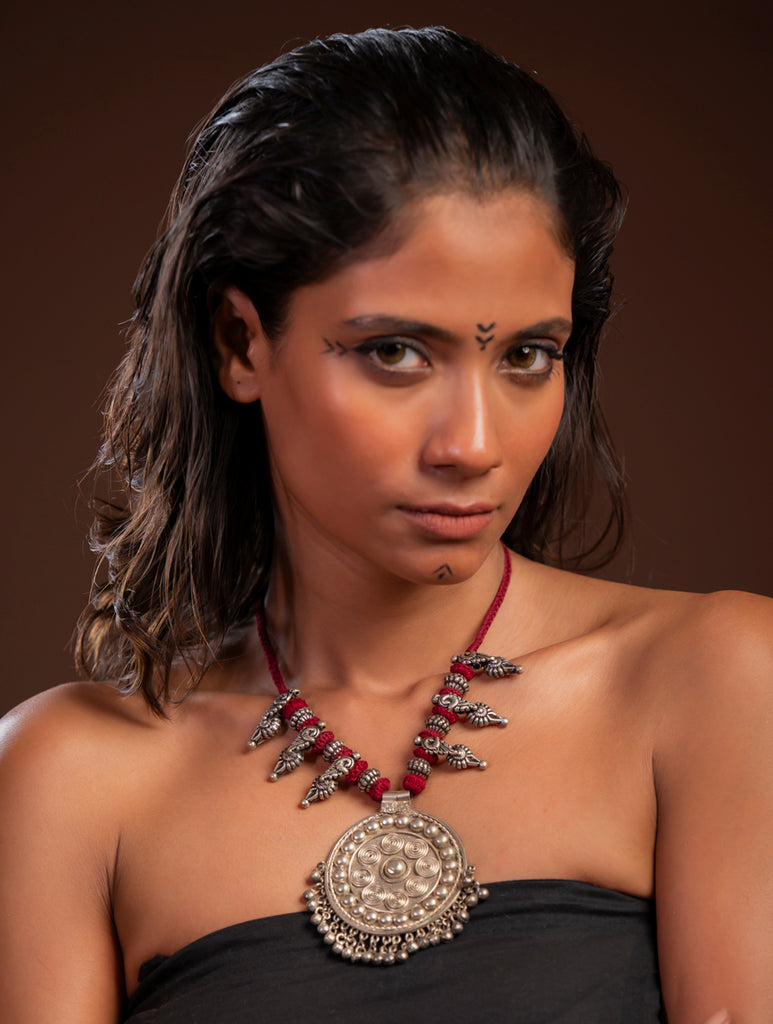 Handcrafted Lambani Tribal Craft Jewellery - Vrutta Mandala