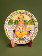 Load image into Gallery viewer, Handcrafted Marble Craft Decorative Plate Curio - Lord Ganesha