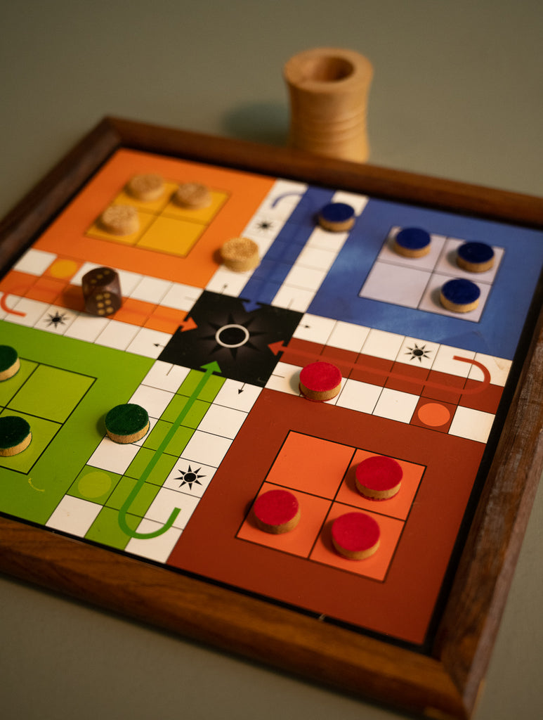 Handcrafted Wooden Board Game - Ludo
