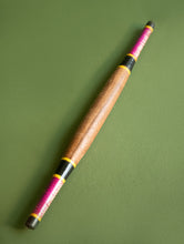 Load image into Gallery viewer, Handcrafted Wooden Cutlery in Kutch Lacquer Craft - Rolling Pin in Wood &amp; Pink