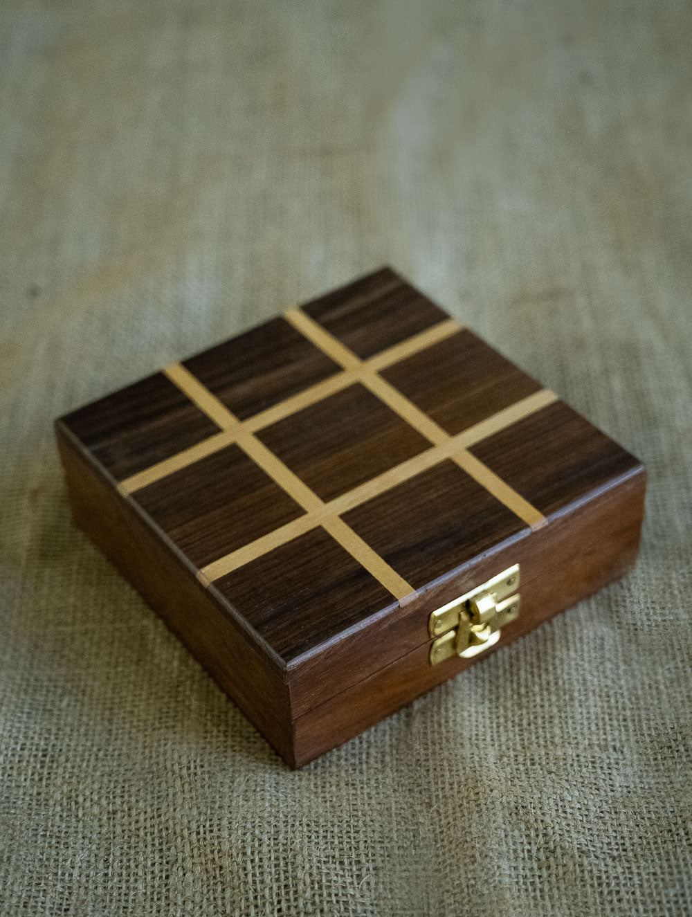 Handcrafted Wooden Game - Tic Tac Toe