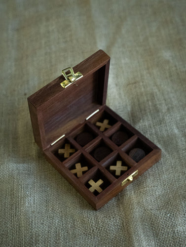 Handcrafted Wooden Game - Tic Tac Toe