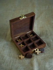 Handcrafted Wooden Game - Tic Tac Toe
