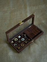 Load image into Gallery viewer, Handcrafted Wooden Games (2-in-1) - Tic Tac Toe &amp; Dominos