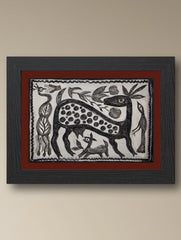 Handpainted Khovar Painting - Saparivar (Unframed, Different Sizes available)