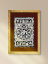 Load image into Gallery viewer, Handpainted Pattachitra Canvas Painting - Mythical Union (Unframed Length - 19&quot; x Width - 13&quot;)