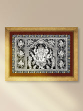 Load image into Gallery viewer, Handpainted Pattachitra Canvas Painting - Nritya Vinayaka (Unframed Length - 19&quot; x Width - 13&quot;)