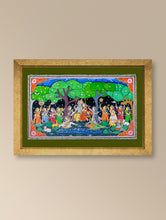 Load image into Gallery viewer, Handpainted Pattachitra Canvas Painting Large - VanLeela (Unframed Length - 60&quot; x Width - 36&quot;)