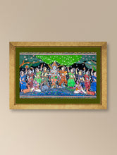 Load image into Gallery viewer, Handpainted Pattachitra Canvas Painting Large - VanRaas (Unframed Length - 40&quot; x Width - 24&quot;)