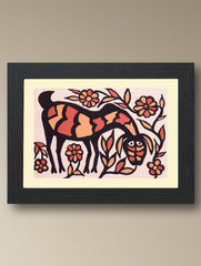 Handpainted Sohrai Painting - Bhoomadevi (Unframed, Different Sizes available)